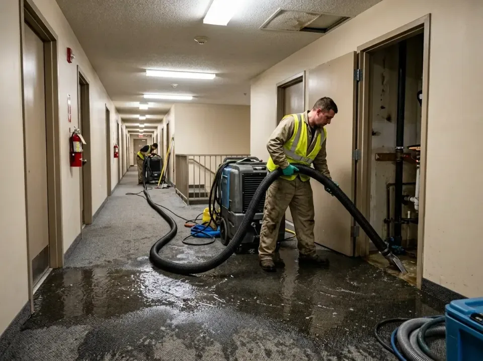 multi-unit-apartment-hallway-f-005 — frequently asked questions, Emergency Burst Pipe Water Extraction & Removal in North Ne…